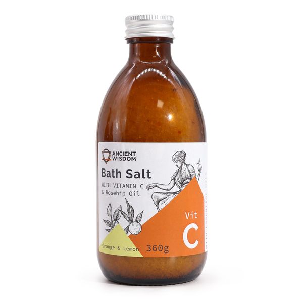 Soľ do Kúpeľa s Vitamínom C – Cíťte sa ako Bohyňa
