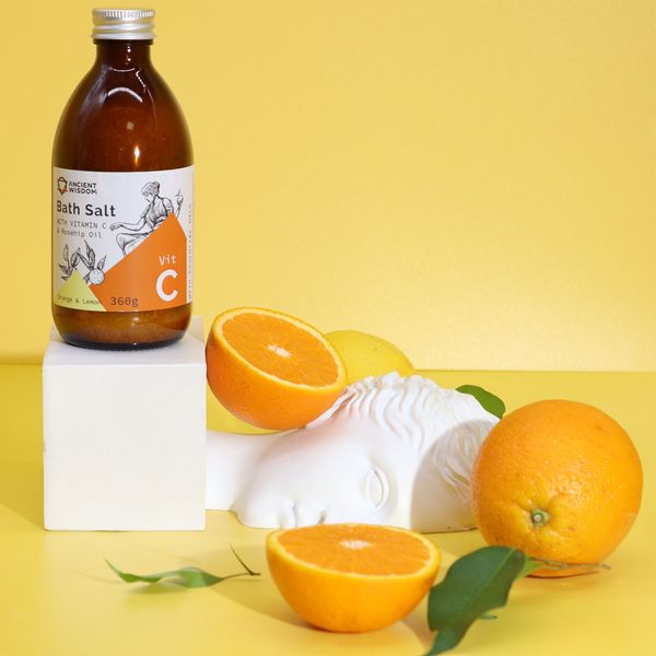 Soľ do Kúpeľa s Vitamínom C – Cíťte sa ako Bohyňa