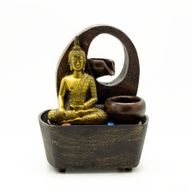 Stolová Fontánka - 21.5cm - Zlatý Budha