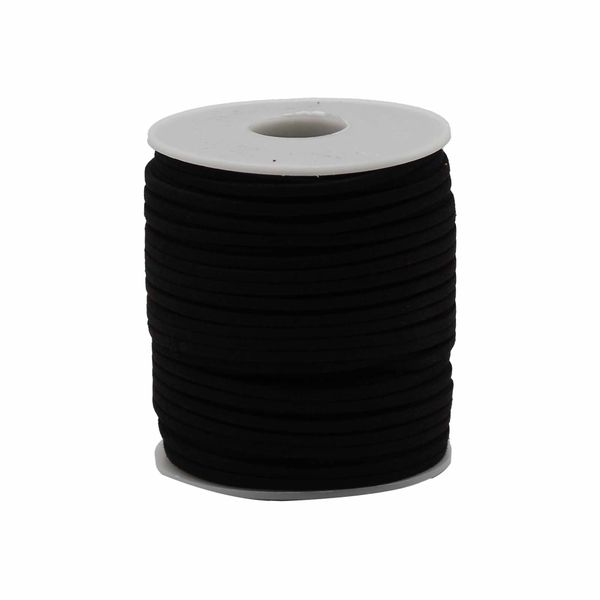 Rolka Bavlnenej Šnúrky - 2.5mm x 45m - Čierna A001