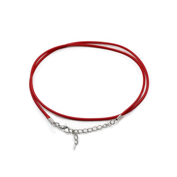 Balíček Voskových Šnúrok so Zapínaním - 2mm x 55cm - Červený 105