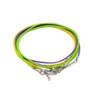 Balíček Voskových Šnúrok so Zapínaním -  2mm x 55cm - Mix  (10 farieb)