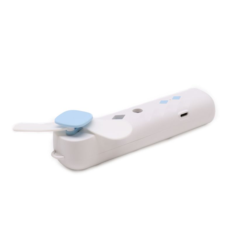 Biely Nano-Hmla Tvárový Ventilátor / Sprej - USB Nabíjateľný