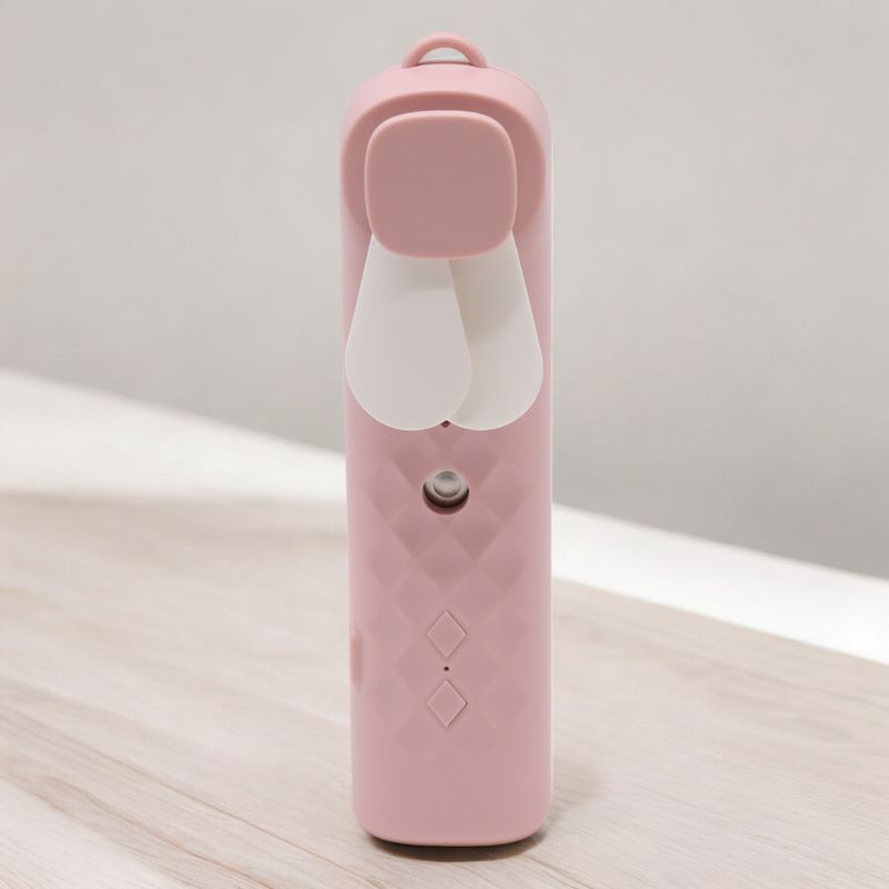 Ružový Nano-Hmla Tvárový Ventilátor / Sprej - USB Nabíjateľný