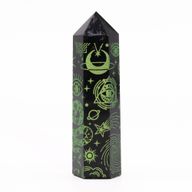 Čierne Obsidiánové Hroty (cca 60-70 g, 9 cm) – Mystický Príbeh – Zelený Les
