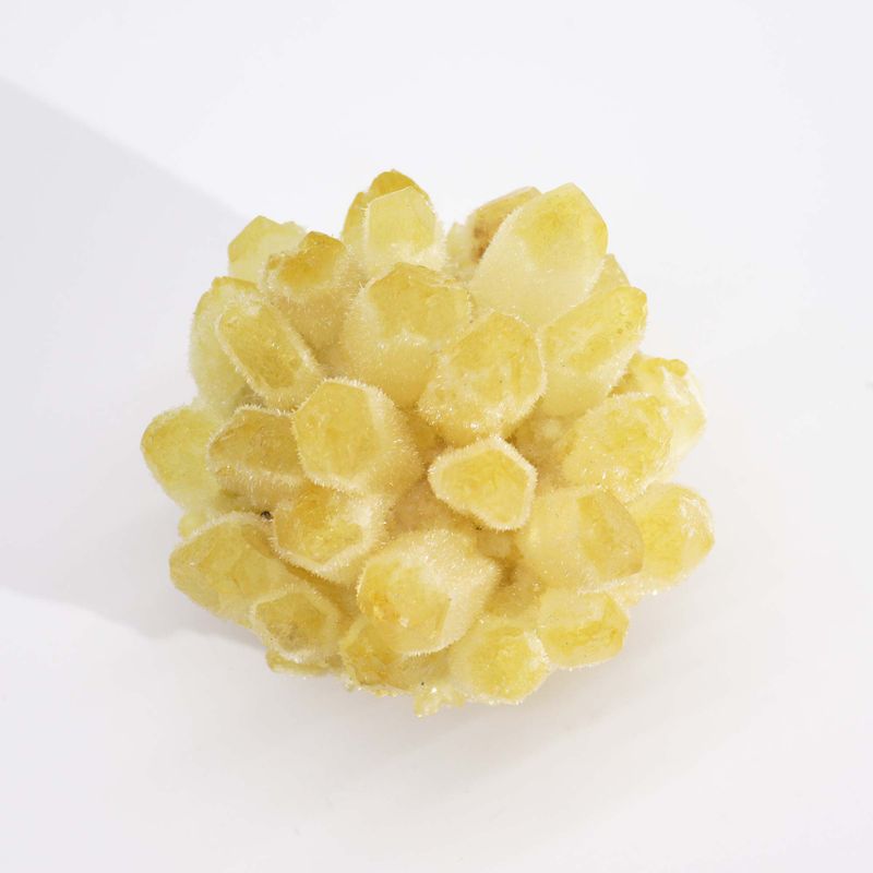 Ručne Vyrobený Prírodný Kremeň - Žltý Duchovný Kremeň (approx 250-300gm 8cm)