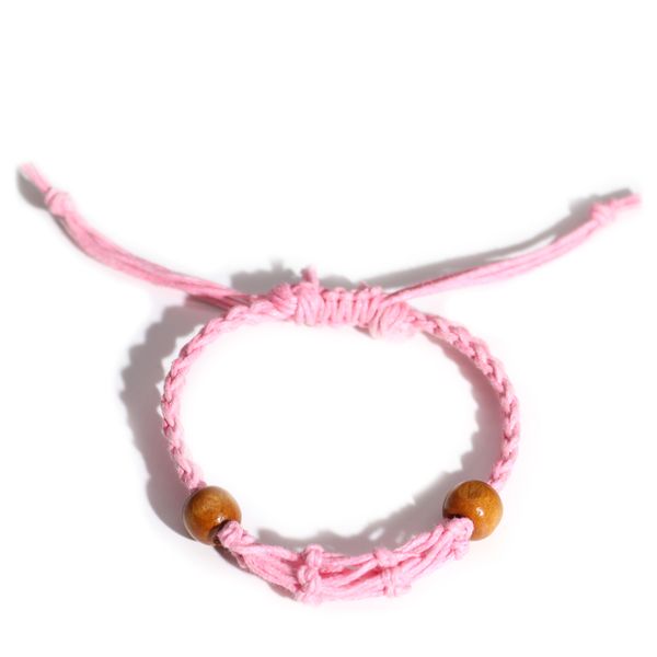 Šnúrky na Náramky z Drahých Kameňov 20-28cm - Ružové