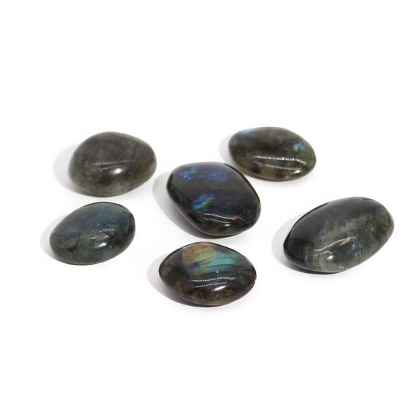 Madagaskarské Labradoritové Dlaňové Kamene (približne 17-40g 35-50mm)