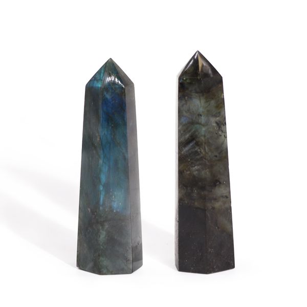 Madagaskarské Labradoritové Hroty (približne 63-93g 80-90mm x25mm)