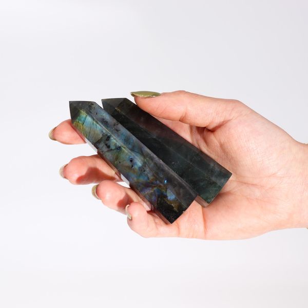 Madagaskarské Labradoritové Hroty (približne 63-93g 80-90mm x25mm)