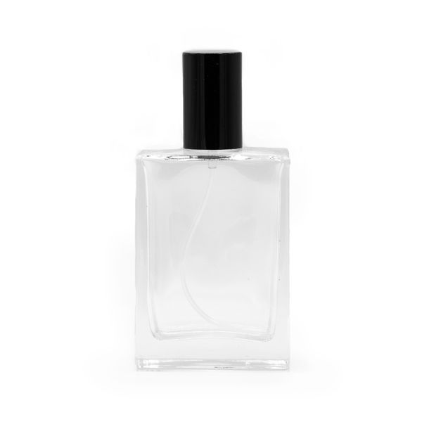50 ml Hranatá Robustná fľaša, Čierny Sprej a Uzáver