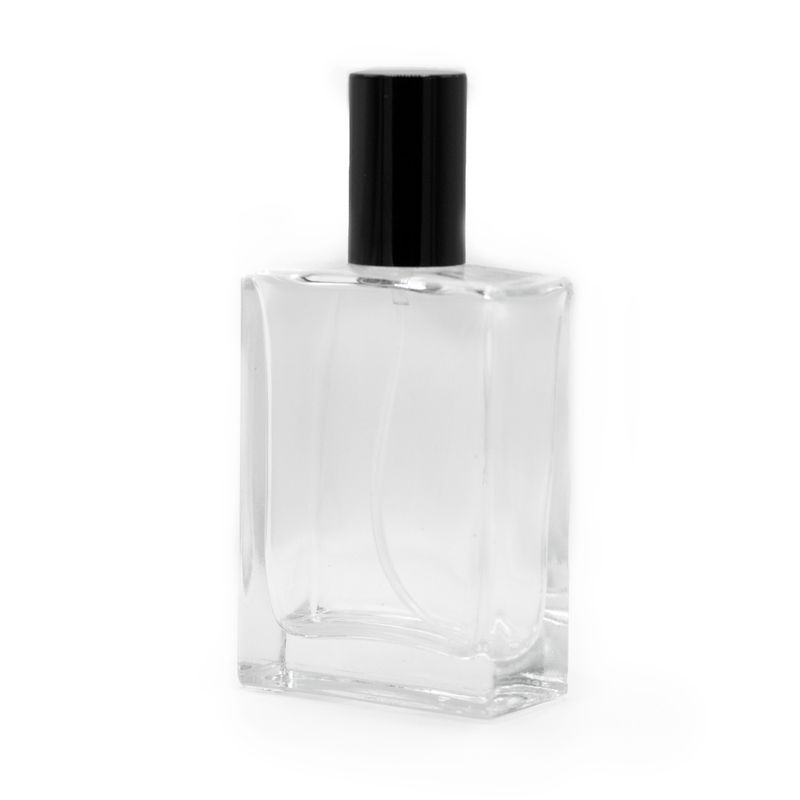 50 ml Hranatá Robustná fľaša, Čierny Sprej a Uzáver