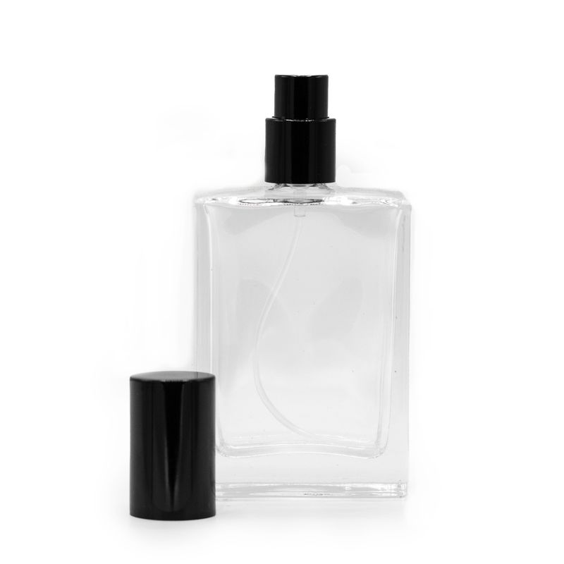 50 ml Hranatá Robustná fľaša, Čierny Sprej a Uzáver
