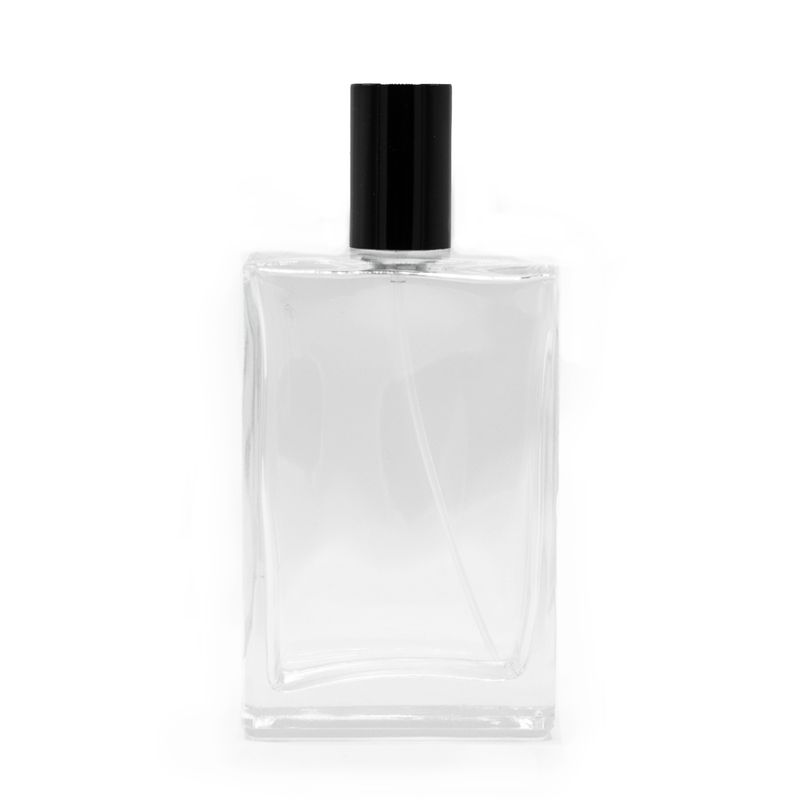 100 ml Hranatá Robustná Fľaška, Čierny Sprej a Uzáver