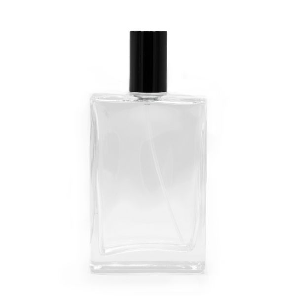 100 ml Hranatá Robustná Fľaška, Čierny Sprej a Uzáver