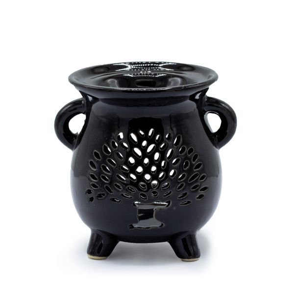 Kotlíková Aroma Lampa - Strom Života - Čierna