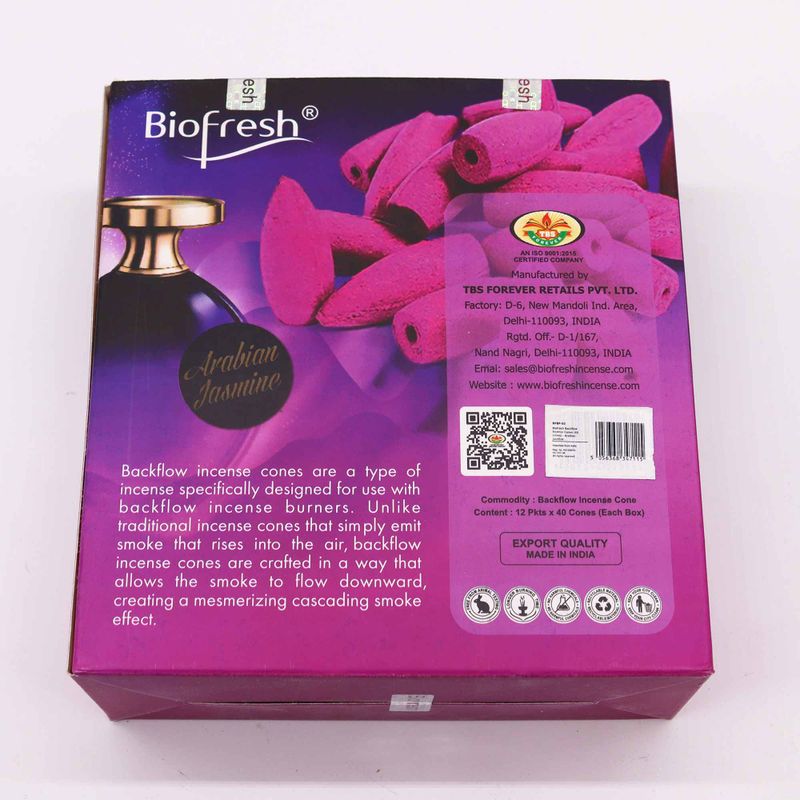 Biofresh Vonné Kužele Tečúci Dym (40 kusov) - Arabský Jazmín