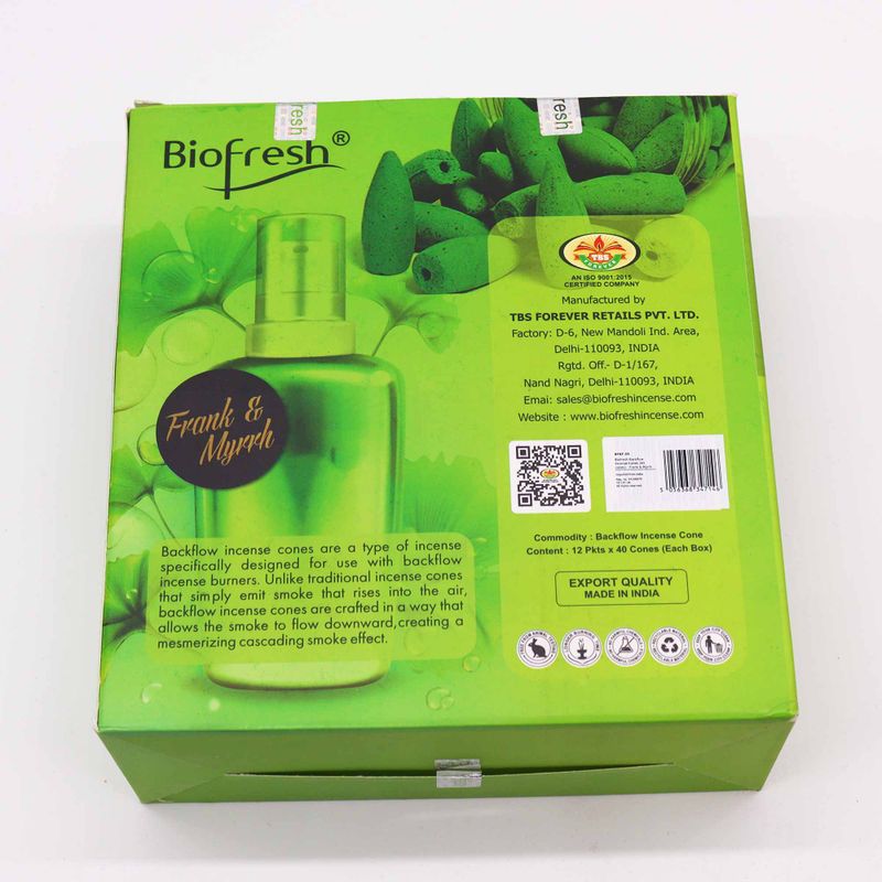 Biofresh Vonné Kužele Tečúci Dym (40 kusov) - Kadidlo a Myrha