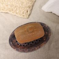 Mastencová Mydelnička s Odkvapkávaciou Mriežkou 11x8cm - Oválna