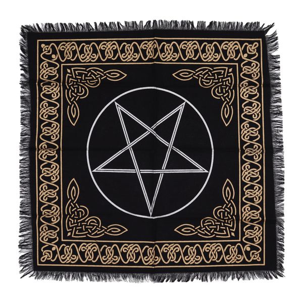 Ezoterické Strapcové Oltárne Plátno - Pentagram