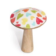 Stredný Hríb -  15cm - Pastelové Srdcia