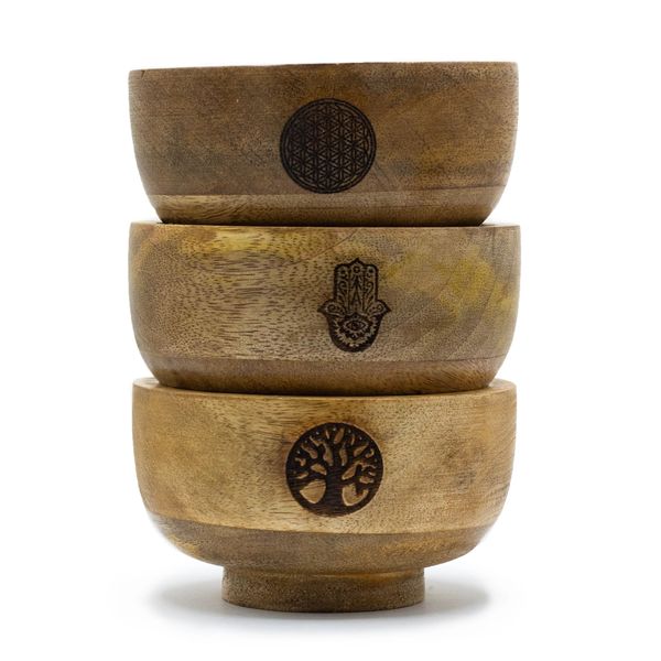 Malá Rituálna Miska na Vonné Tyčinky a Kužele 11 x 5.5 cm – (rôzne symboly)