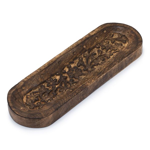 Veľký Stojan na Vonné Tyčinky 30x10cm - Kvetinový Dizajn