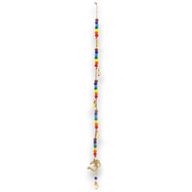Indická Zvonkohra - Mosadzný OM s Čakrovými Korálkami Zvonček - 53 cm