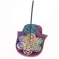 Veľký Stojan na Vonné Tyčinky Hamsa 18x15x1.2cm - 7 Čakier