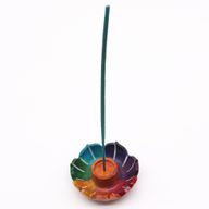 Malý Stojan na Vonné Tyčinky Lotosový Kvet  7.5x2.5cm - Cakra Farby