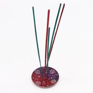 Stojan na Vonné Tyčinky Disk 8 cm – Kvetinový (stojan na 5 tyčiniek)