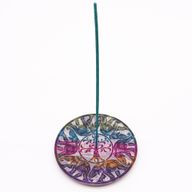 Stojan na Vonné Tyčinky Disk 12cm - 6 Šťastných Slonov
