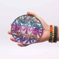 Stojan na Vonné Tyčinky Disk 12cm - 6 Šťastných Slonov