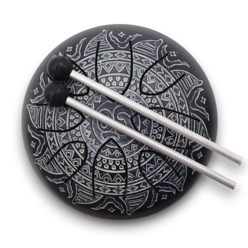Happy Bubon Óm Gravírovaná Mandala - 16cm