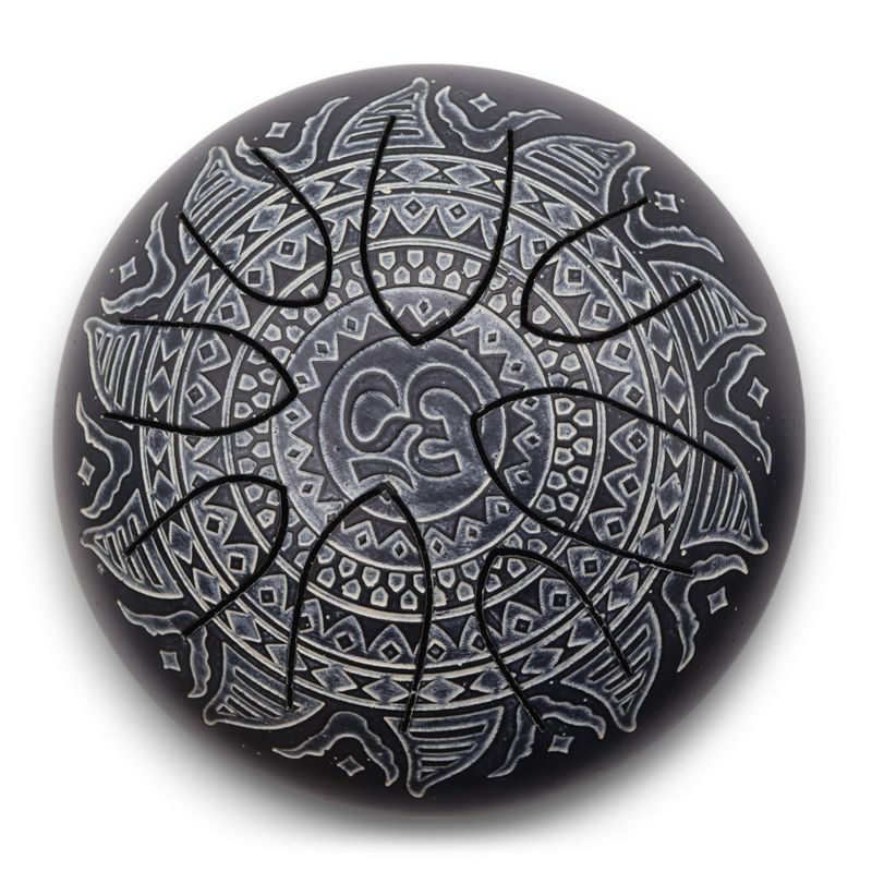 Happy Bubon Óm Gravírovaná Mandala - 16cm
