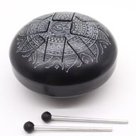 Veľký Happy Bubon Óm Mandala Gravírovaný- 22x15cm