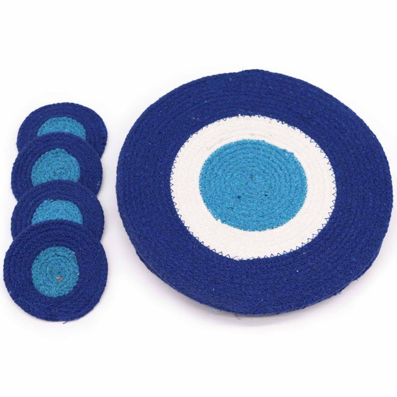 Sada Jutového  Prestierania Evil Eye (4 ks)