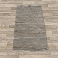 Malý Indický Ručne Tkaný Bavlnený Koberec - 50 x 90 cm - Antracit