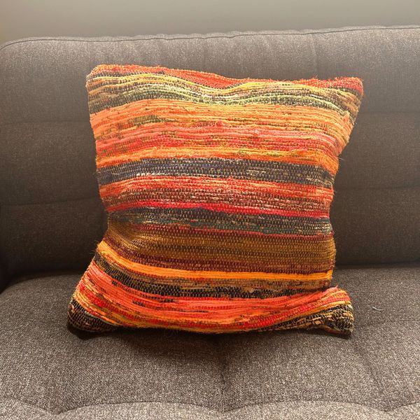 Patchworkové Obliečky na Vankúše - 40x40cm - Oranžové Odiene
