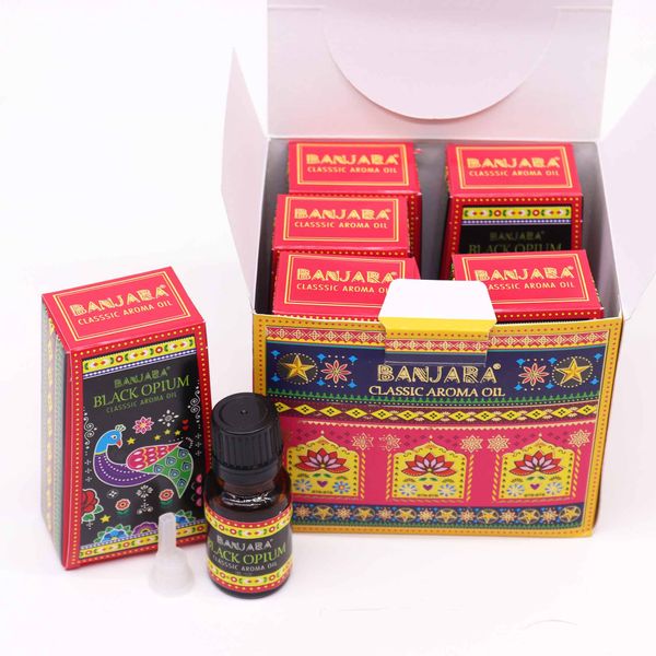 Banjara Indický Vonný Olej 10ml - Čierne Ópium