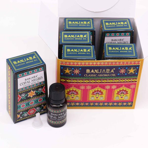 Banjara Indický Vonný Olej 10ml - Čierny Kopál