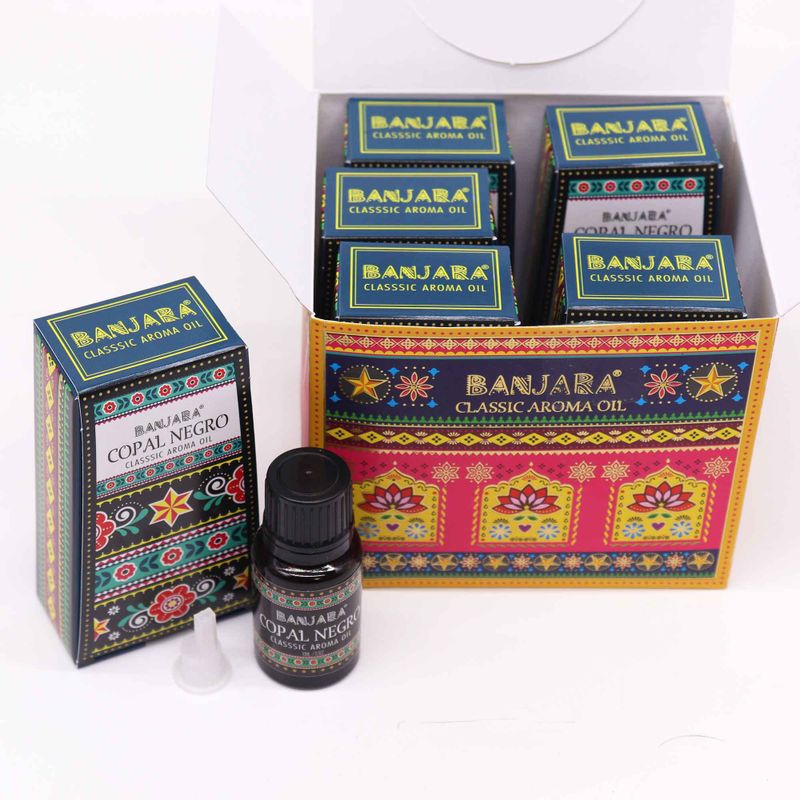 Banjara Indický Vonný Olej 10ml - Čierny Kopál