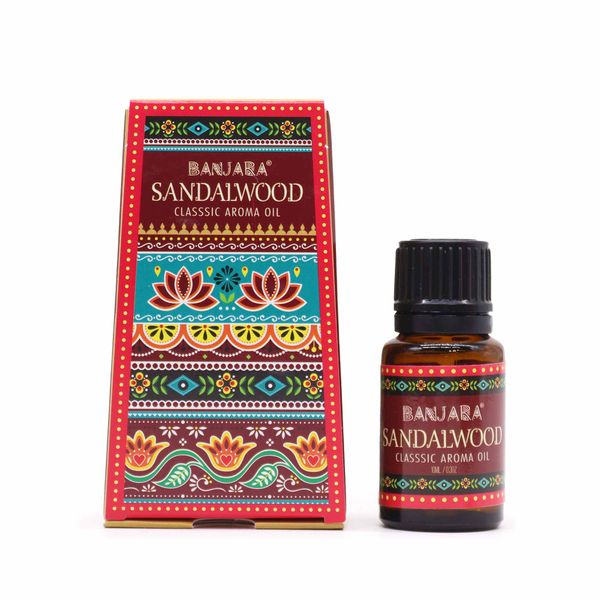 Banjara Indický Vonný Olej 10ml - Santalové Drevo