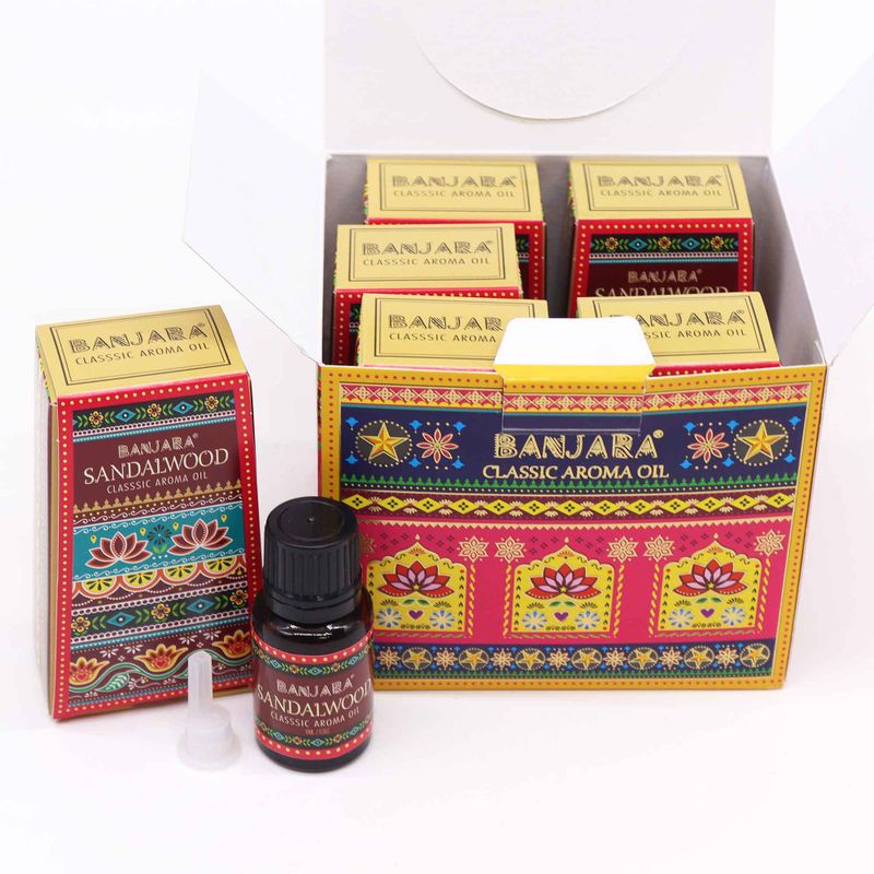Banjara Indický Vonný Olej 10ml - Santalové Drevo