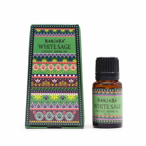 Banjara Indický Vonný Olej 10ml - Biela Šalvia