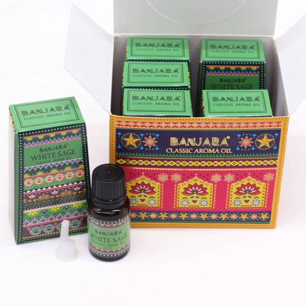 Banjara Indický Vonný Olej 10ml - Biela Šalvia