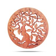 Okrúhly Dekoračný Drevený Panel Strom Života 40cm