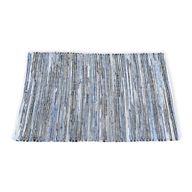 Veľký Koberec z Juty a Recyklovanej Bavlny - 130 x 170 cm - Modrý