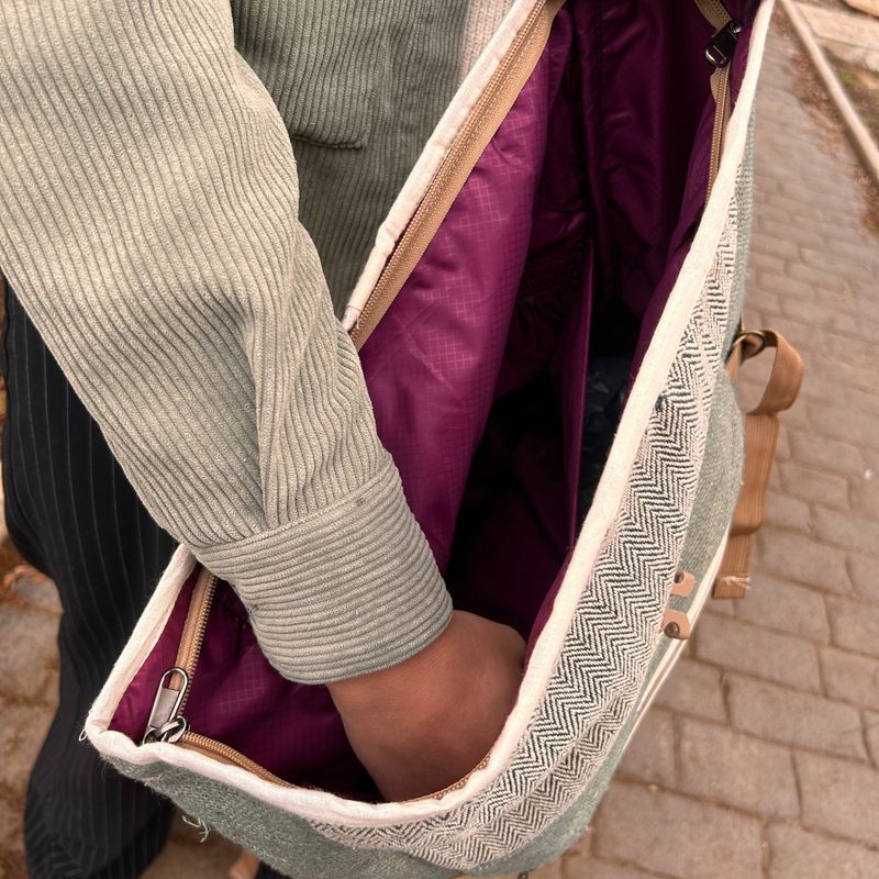 Konopný Trekingový Ruksak na Kolieskach – Šalvia