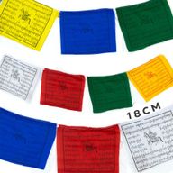 Stredné Tibetské Modlitebné Vlajky – 18 cm (10 vlajok)